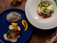  Live abalone, fish of the day,＆Beefsteak 150g course