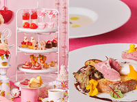 特別会場へご案内【オープンサンドランチ】いちごとスウィートベアのアフタヌーンティー（土日祝日）