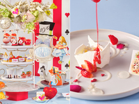 【スペシャリテ】“不思議の国のアリス”の甘いお茶会へ誘う”アリスのストロベリーアフタヌーンティー（土日祝）