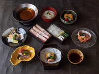 鹿児島黒豚会席B（蟹酢甲羅盛りなど全7品）