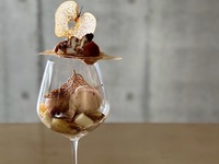 Spicy Thai tea and apple parfait