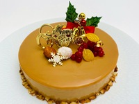 クリスマスケーキ（レモンとナッツのキャラメルムースケーキ） 15㎝（4～6人前）
