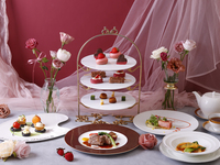 【ディナー限定】シャンパン×氷温熟成牛&ストロベリー&ショコラアフタヌーンティー