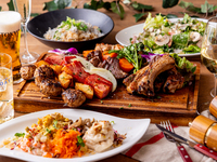 Year-end Party 2025《BBQ Standard》【120 minutong all-you-can-drink】THE ROAST Popular Meat Platter BBQ Course Plan