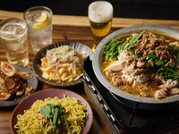 Includes 2 hours of all-you-can-drink! Recommended for year-end and New Year parties! Taiwan Motsunabe course