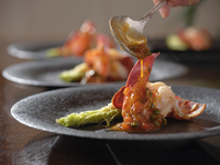 オマール海老うかい厳選牛ランチコース【厳選牛サーロイン】