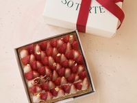 【12/19〜25受取予約】 ストロベリースクエアタルト15cm（ソイクリーム）