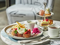 クロワッサンサンドランチプレート＋ミニアフタヌーンティー＋ドリンク１杯