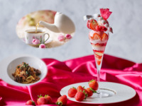 【土日祝】「パスタ&1ドリンク付き 大人のご褒美ストロベリーパフェ～Strawberry Shortcake～」(15:30～)