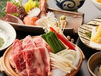 【個別配膳】季節野菜と牛肉の旨辛陶板コース6000円