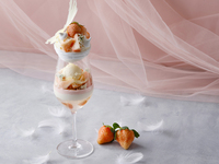 【土日祝18:00～】1/7~2/28 開催 ：白いちごのホワイトパフェ