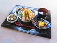 【ランチ】大海老天丼と淡路の焼穴子の御膳　