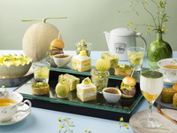 [3-hour plan for a relaxing experience] [Plan with half-size musk melon] Melon and matcha afternoon tea ★ GW (17:30 reservation) [Limited to weekend evenings with live jazz performance]