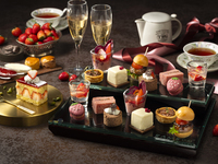 [3-hour plan for a relaxing stay] [All-you-can-eat strawberries plan] Strawberry and chocolate afternoon tea with sparkling wine or cocktails ★ Sundays before holidays (reservations required at 6:00 PM) [Only available on weekend nights when live jazz music is performed]