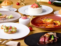 〈直前割10%OFF・2025 Xmasディナー キャンドル装飾された窓際席確約〉乾杯シャンパン&クリスマスケーキ付き キャビア・フォアグラ・トリュフの世界三大珍味と国産伊勢海老や幸せ絆牛を堪能する豪華全7品-Premium-