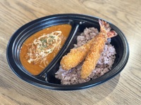 ヴィーガンカレー　手仕込み海老フライ