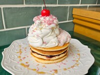 【3/20～4/30  期間限定】さくら香るチェリーパンケーキ