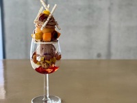 Persimmon and Chestnut Parfait