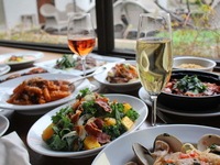 Party menu 6,500yen at Indoor terrace Dining Table