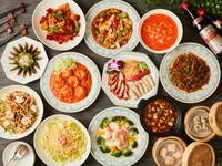 ディナー）【飲み放題付き】パーティープラン　麻辣コース(大皿盛り)全8品