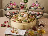 【ディナー★時間制限なし】選べる乾杯ドリンク付　いちごとピスタチオ チャイニーズアフタヌーンティー