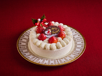 【クリスマスケーキ】苺のホワイトケーキ5号