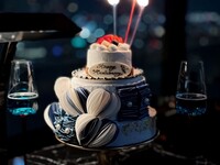 ＊1/8~Saturdays, Sundays, and holidays＊【Luxurious Anniversary】12 types / "Anniversary cake" sparkling in the starry sky "Image hors d'oeuvres" enveloping the table in a sea of clouds in the sky An anniversary course just for two, spun on a stage in the sky