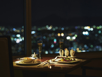 土日祝限定【プレミアム/デートコース】14種/幸せの青い泡「ブルームーン」付き肉と魚がどちらもWメイン♪四季折々の食材をお楽しみ下さい