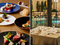 直前割20％OFF【2025 Xmas】スカイガーデンプールサイド窓側確約　オマール海老やフォアグラ、国産牛フィレ、キャビアなど豪華食材で贈るクリスマスディナーコース＋乾杯はルイヴィトンが造る希少シャンパン！！