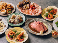 [Large Plate Premium] Perfect for large groups at welcome/farewell parties, girls' nights, etc. ♪ A sharing-style plan that will leave you feeling satisfied, from appetizers to main courses and desserts!