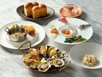 【平日ランチ】焼・蒸が楽しめる牡蠣コース