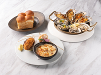 [Lunch Course] Assortment of 3 appetizers and rich sea urchin cream noodles