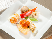 ３種のシーフード鉄板焼セット（ランチ限定）