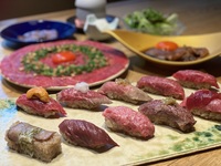 牛肉寿司10貫コース