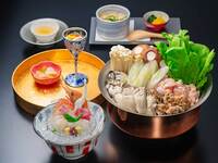 広島牡蠣と広島赤どりの鍋コース