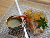 【日付限定ランチコース】【グレードアップ】地魚と香住蟹のコース／竹野漁港の地魚と香住蟹を使用したお料理全9品