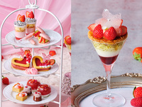 ★12/26限定10%オフ★【通常席】ストロベリーアフタヌーンティー＋いちごパフェ（ミニサイズ）＆苺スパークリング付き！