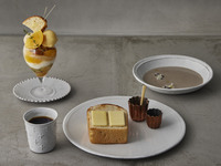 Simple Morning Thick-Cut Toast, with Parfait Bambi【¥3,300 (excl. tax)】