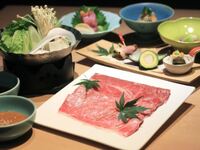 [Lunch time limited] premium taste!! Tottori Wagyu Shabu Shabu set