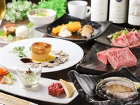 【冬限定】特撰黒毛和牛＆鮑・フォアグラ贅沢鉄板焼きコース【2月28日まで】