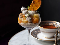 季節のパフェ/紅茶と柑橘（ティーセット）