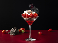 [Weekdays only] Strawberry and chocolate parfait with drink set