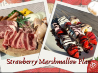 Limited-time offer: Enjoy a spring BBQ with seasonal strawberries [Strawberry🍓 Marshmallows + BBQ Plan + No Preparation or Cleanup Required] (For 2 or more people)