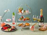 スカイラウンジ「ベイ・ビュー」スプリングイブニングハイティー～桜色と泡で彩る、春のひととき～│シャンパンフリーフロー