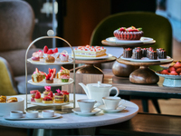 Strawberry Flower Bouquet Afternoon Tea