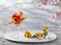 Sakura Strawberry Parfait & Savory