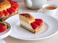 [Farm-Direct Strawberry Fair] Drink Set / "Asuka Ruby" Strawberry Caramel Crème Brulee Pie