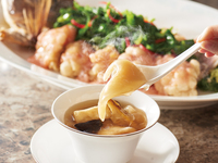 【個室確約　宴会プラン】　ふかひれ 鮑を じっくり煮込んだ 熱々スープが メインのコース　永宝席