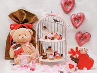 【ハート×チョコアフタヌーン】ときめくスイーツ&セイヴォリー+2時間カフェフリー+季節のパスタ