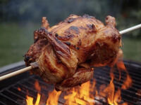 ⭐新登場！【鶏の丸焼き＆BBQプラン】40分セットして待つだけで丸焼き完成！【4名分～】